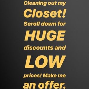 Closet clear out!